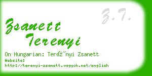 zsanett terenyi business card